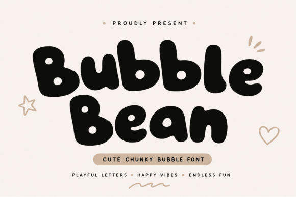 Bubble Bean: A Playful Display Font for Creative Projects