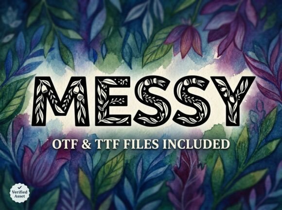 Discover the Secret Garden Charm of the Messy Font