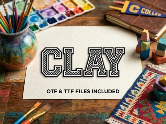 Exploring Clay: A Decorative Display Typeface for Bold Projects