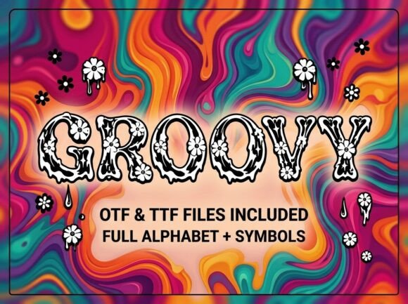 Groovy: A Decorative Display Font for Head-Turning Designs