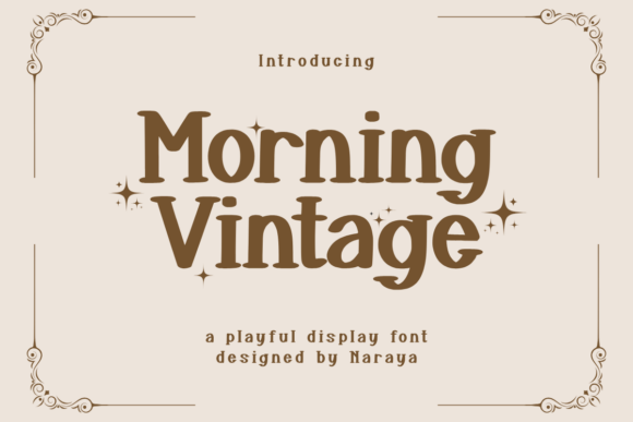Morning Vintage: A Playful Font for Creative Projects