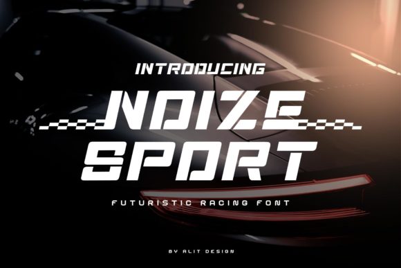 Noize Sport: A Dynamic Font for Racing and Sports Design