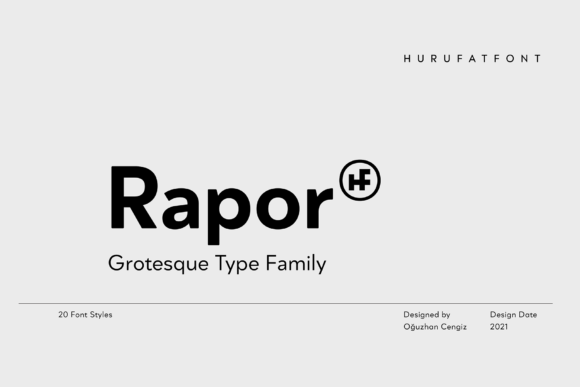 Rapor: A Modern Display Font for Bold Visual Impact